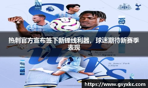 热刺官方宣布签下新锋线利器，球迷期待新赛季表现