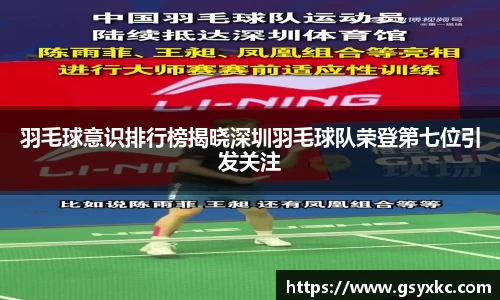羽毛球意识排行榜揭晓深圳羽毛球队荣登第七位引发关注